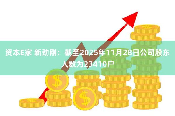 资本E家 新劲刚：截至2025年11月28日公司股东人数为23410户